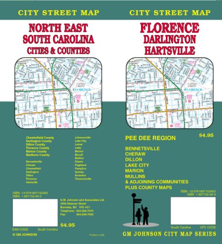 Beispielbild fr Florence / Darlington / Hartsville / North East South Carolina Street Map zum Verkauf von Revaluation Books