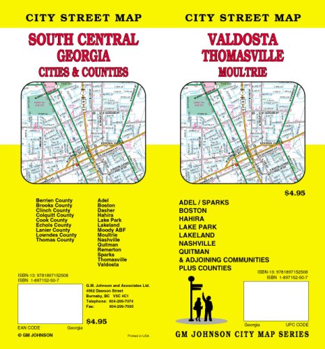 Beispielbild fr Valdosta / Thomasville / Moultrie / South Central Georgia Street Map zum Verkauf von Books Unplugged