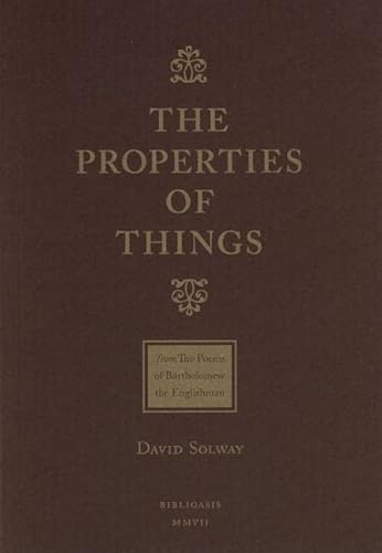 Stock image for The Properties of Things Format: Paperback for sale by INDOO