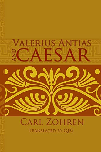 Beispielbild fr Valerius Antias and Caesar: Dissertation zum Verkauf von GF Books, Inc.
