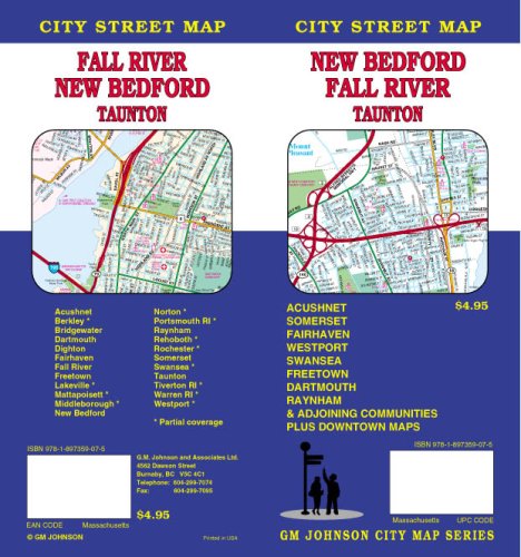 Beispielbild fr New Bedford / Fall River / Taunton MA Street Map zum Verkauf von Revaluation Books