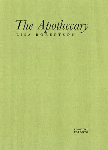 Imagen de archivo de The Apothecary a la venta por Better World Books: West