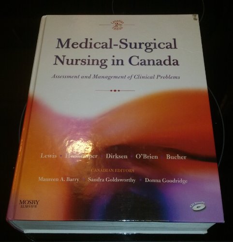 Beispielbild fr Medical-Surgical Nursing in Canada: Assessment and Mangement of Clinical Problems zum Verkauf von Irish Booksellers