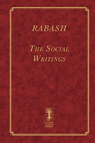 Imagen de archivo de Rabash--The Social Writings a la venta por ThriftBooks-Dallas