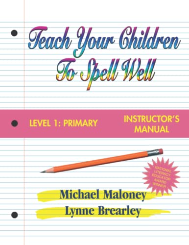 Stock image for Teach Your Children to Spell Well Level 1 Primary Instructor's Manual for sale by Books Unplugged