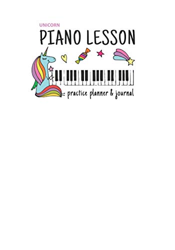 Beispielbild fr Unicorn Piano Lesson Practice Planner & Journal zum Verkauf von Revaluation Books