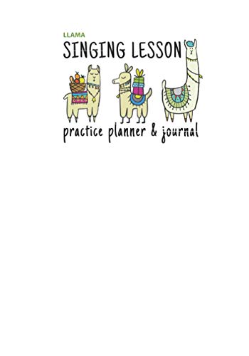 Beispielbild fr Singing Lesson Practice Planner & Journal (Llama Theme) zum Verkauf von GF Books, Inc.
