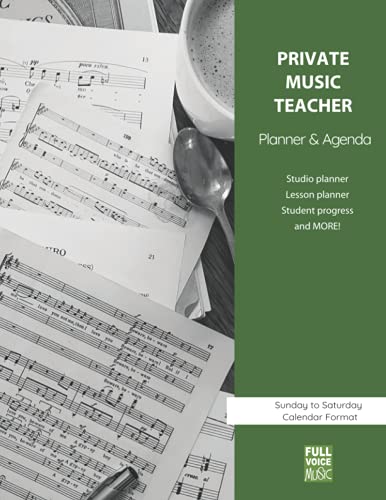 Beispielbild fr Private Music Teacher Planner and Agenda zum Verkauf von Books Unplugged