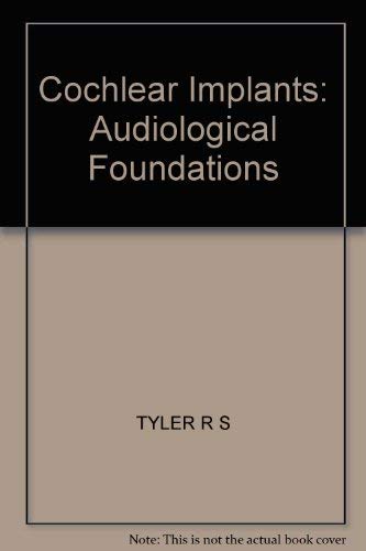 Beispielbild fr Cochlear Implants: Audiological Foundations zum Verkauf von Anybook.com
