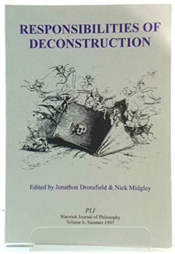 Stock image for Responsibilities of Deconstruction for sale by Wonder Book