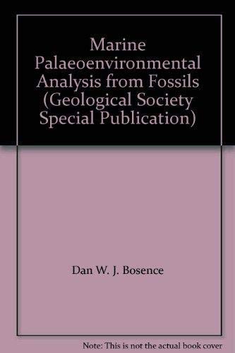 9781897799314: Marine Palaeoenvironmental Analysis from Fossils (Geological Society Special Publication)