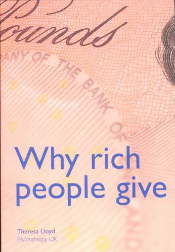 Beispielbild fr Why Rich People Give zum Verkauf von WorldofBooks