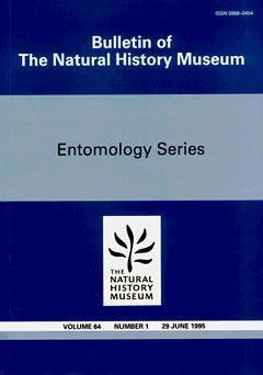 Bulletin of the Natural History Museum: Entomology Vol 64 (Bulletin of the Natural History Museum. Entomology) (9781898298458) by M.A. Cook; Malcolm J. Scoble; Natural History Museum