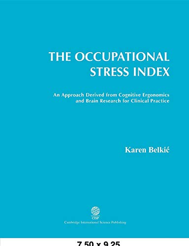 9781898326021: The Occupational Stress Index: An Approach Derived from Cognitive Ergonomics and Brain Research for Clinical Practice