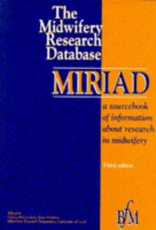 Beispielbild fr The Midwifery Research Database: MIRIAD zum Verkauf von Anybook.com