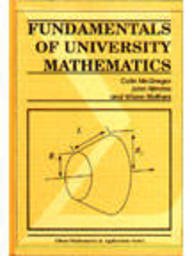 9781898563099: Fundamentals of University Mathematics (Albion Mathematics & Applications)