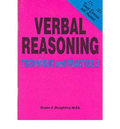 9781898696735: Verbal Reasoning Technique and Practice: Volume 3
