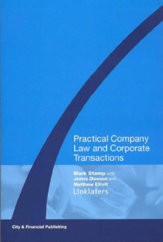 Practical Company Law and Corporate Transactions (9781898830733) by Mark Stamp