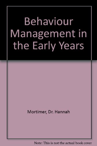 9781898873150: Behavioiur Management in the Early Years