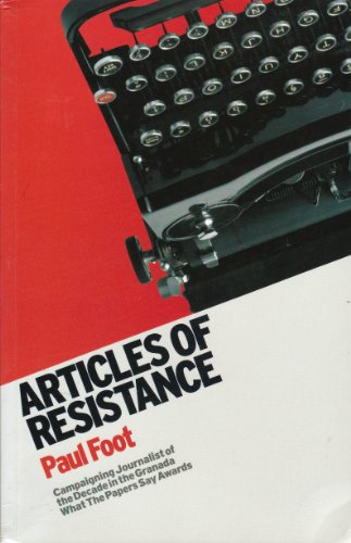 Beispielbild fr ARTICLES OF RESISTANCE zum Verkauf von WorldofBooks