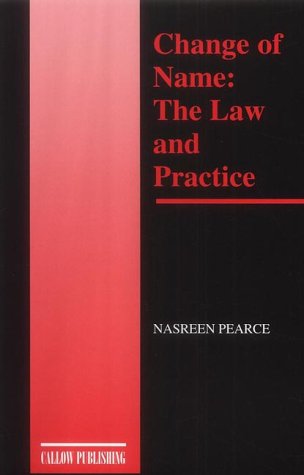 Beispielbild fr Change of Name: The Law and Practice zum Verkauf von Anybook.com