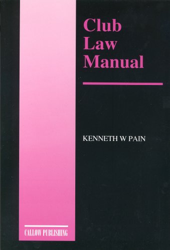 Beispielbild fr Club Law Manual zum Verkauf von WorldofBooks