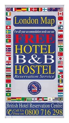 9781898929253: London Map: for all accommodation needs use our free hotel, b&b, hostel reservation service/ London Visitors Mapguide