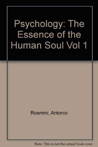 Stock image for Psychology: Essence of the Human Soul, Development of the Human Soul, Laws of Animality, Opinions About the Human Soul (Volumes 2 &3 only) for sale by Yes Books