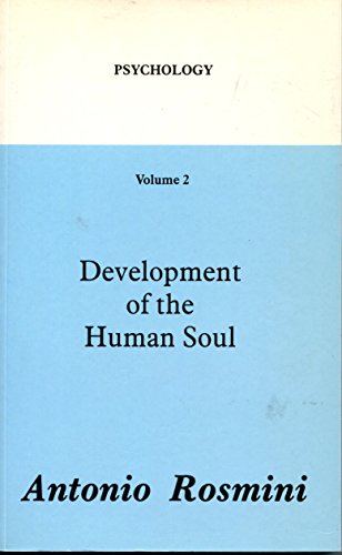 Development of the Human Soul (Vol 2) (Psychology) - Rosmini, Antonio