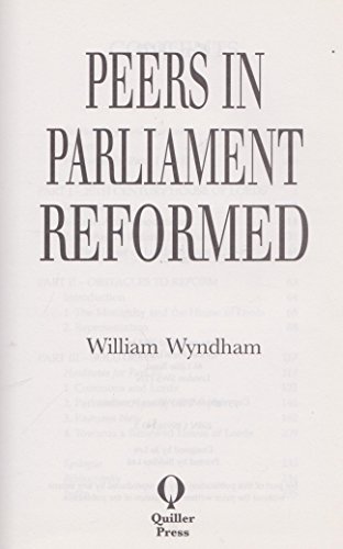 Imagen de archivo de Peers in Parliament Reformed a la venta por Philip Emery
