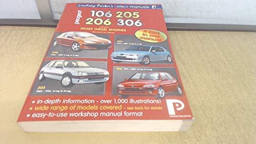 Stock image for Peugeot 106, 205, 206, 306 Workshop Manual (Lindsay Porter's Colour Manuals) for sale by GF Books, Inc.