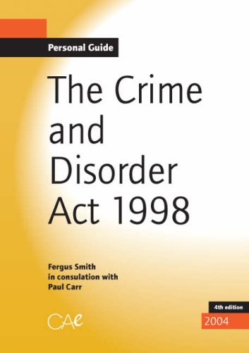 Stock image for CRIME AND DISORDER ACT (The Crime and Disorder Act) for sale by WorldofBooks