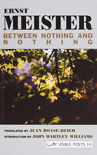 Beispielbild fr Between Nothing and Nothing (Visible Poets) zum Verkauf von Revaluation Books