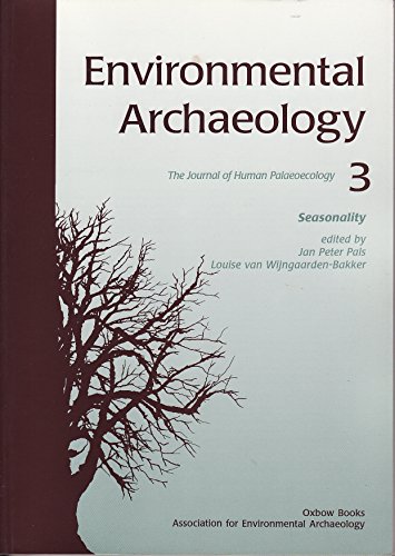 Imagen de archivo de Environmental Archaeology, The Journal of Human Pa a la venta por N. Fagin Books