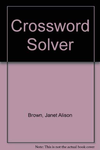 Stock image for Crossword Solver for sale by MusicMagpie