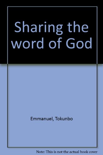 Imagen de archivo de Sharing the word of God a la venta por Reuseabook