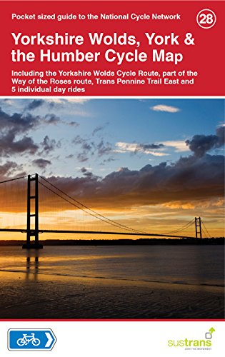 Stock image for Yorkshire Wolds, York & the Humber Cycle Map 28 - Including Yorkshire Wolds Cycle Route, part of the Way of the Roses route, Trans Pennine Trail East and 5 individual day rides for sale by WorldofBooks