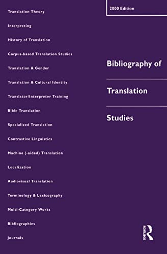 Stock image for Bibliography of Translation Studies: 2000 for sale by Blackwell's