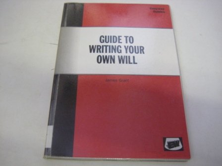 Beispielbild fr Easyway Guide To Writing Your Own Will - Revised Ed zum Verkauf von WorldofBooks
