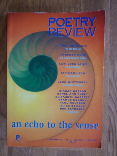 Imagen de archivo de Echo to the Sense (Poetry Review) a la venta por AwesomeBooks