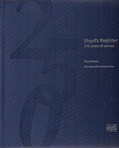 9781900839020: Lloyds Register, 250 Years of Service