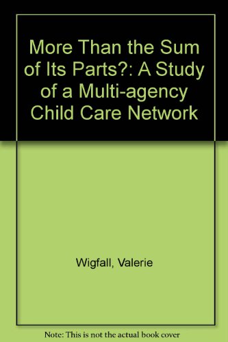 Beispielbild fr More Than the Sum of Its Parts?: A Study of a Multi-agency Child Care Network zum Verkauf von WorldofBooks