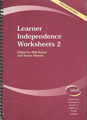 9781901095753: Learner Independence Worksheets 2 (IATEFL Photocopiable Resource Book for ELT Teachers Series)