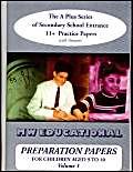 9781901146547: Preparation Papers: The A Plus Series of Secondary School Entrance 11+ Practice Papers: v. 1