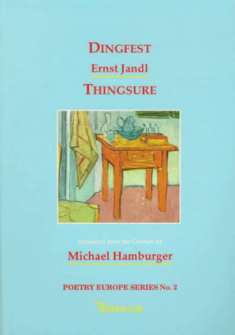 Dingfest: Thingsure (Poetry Europe Series) (9781901233117) by Jandl, Ernst