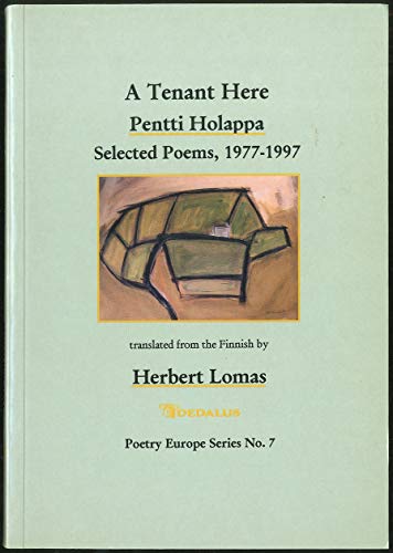 A Tenant Here: Selected Poems, 1977-1997 (Poetry Europe Series (Dublin, Ireland), No. 7.) (Englis...