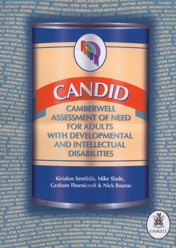 Beispielbild fr CANDID:Camberwell Assessment of Need for Adults with Developmental and Intellectual Disabilities zum Verkauf von suffolkbooks