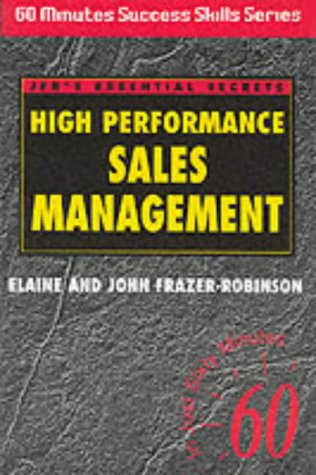 9781901306262: High Performance Sales Management