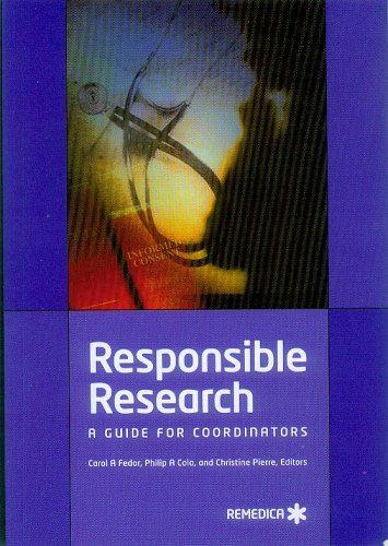 Imagen de archivo de Responsible Research: A Guide For Coordinator's a la venta por SecondSale