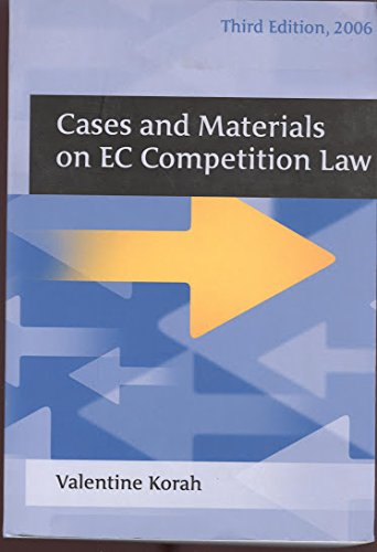 Imagen de archivo de Cases and Materials on EC Competition Law a la venta por Dunaway Books